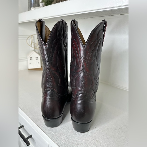 **SOLD**Cody James Men’s Cowboy Boots – Size 10D Burgundy Oxblood Leather - Picture 6 of 9